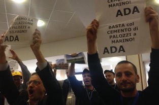 I comitati ADA e ACC contestano ancora in Regione Lazio sul cemento a Marino. Non discussa per la seconda volta in 10 giorni la mozione per la revoca del cemento al Divino Amore di Marino
