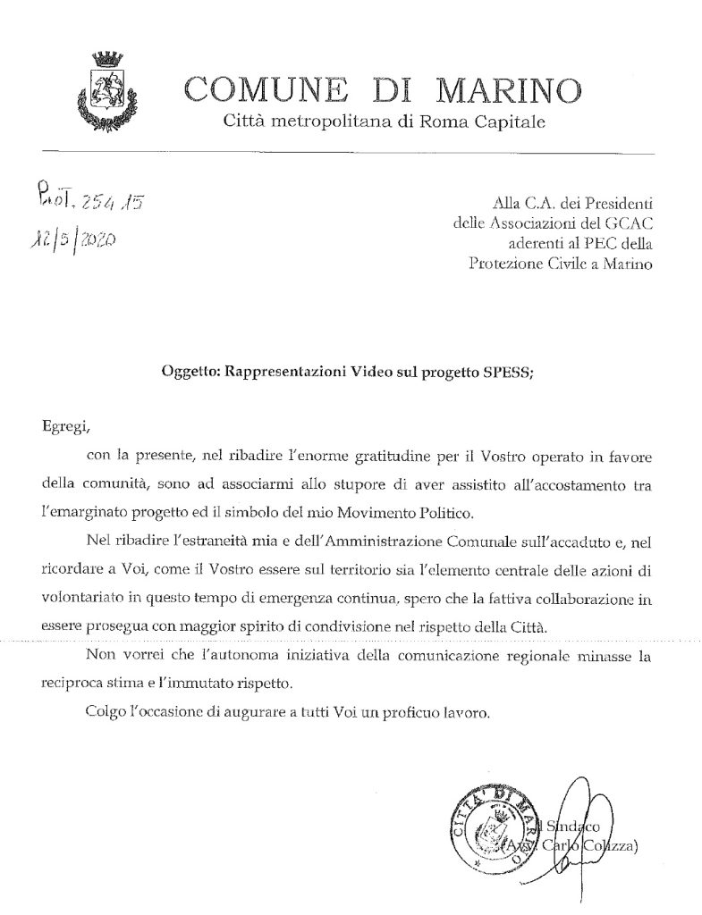 LetteraSindacoPres