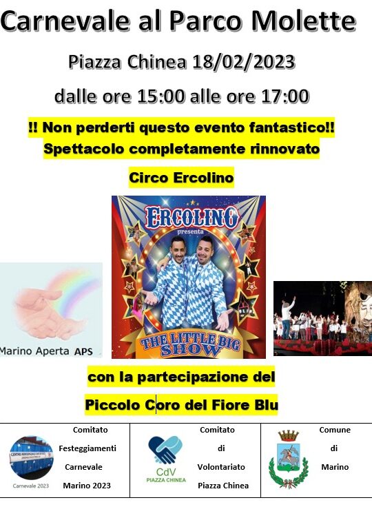 Il Piccolo Coro del Fiore Blu in concerto per il Carnevale a Castelluccia