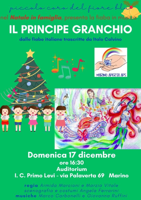 Il Piccolo Coro del Fiore Blu presenta la Fiaba Musicale “Il Principe Granchio” il 17 dicembre